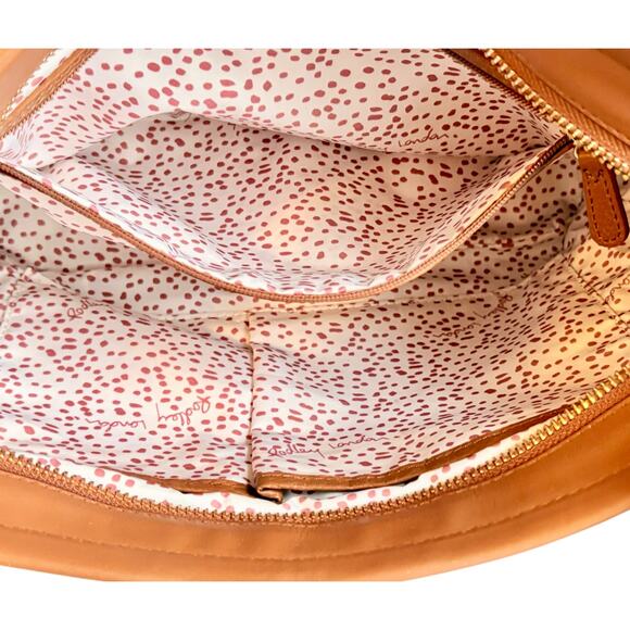 Radley London Leather Crossbody Bag - Soft Caramel Brown Pebbled Leather - Sz M - Picture 12 of 14